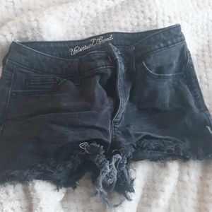 Black Jean shorts